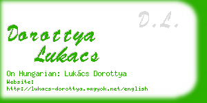 dorottya lukacs business card