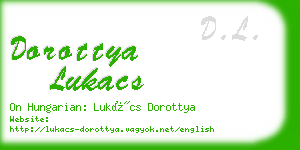 dorottya lukacs business card